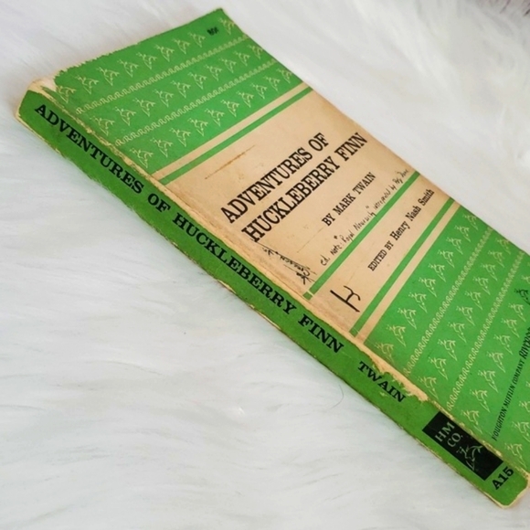 1958 Adventures Of Huckleberry Finn by Mark Twain Riversides Edition A15 Book SC - Picture 5 of 17